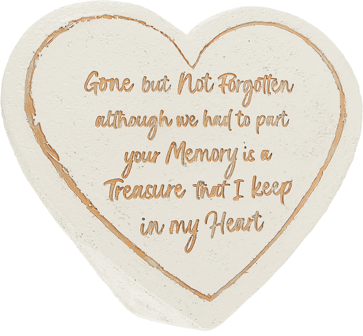 Not Forgotten by Forever in our Hearts - Not Forgotten - 5" Heart Memorial Stone