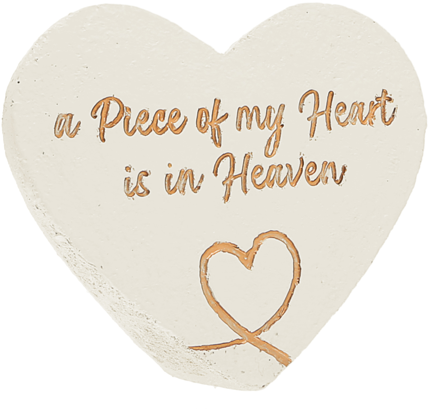 My Heart by Forever in our Hearts - My Heart - 3.5" x 3" Heart Memorial Stone