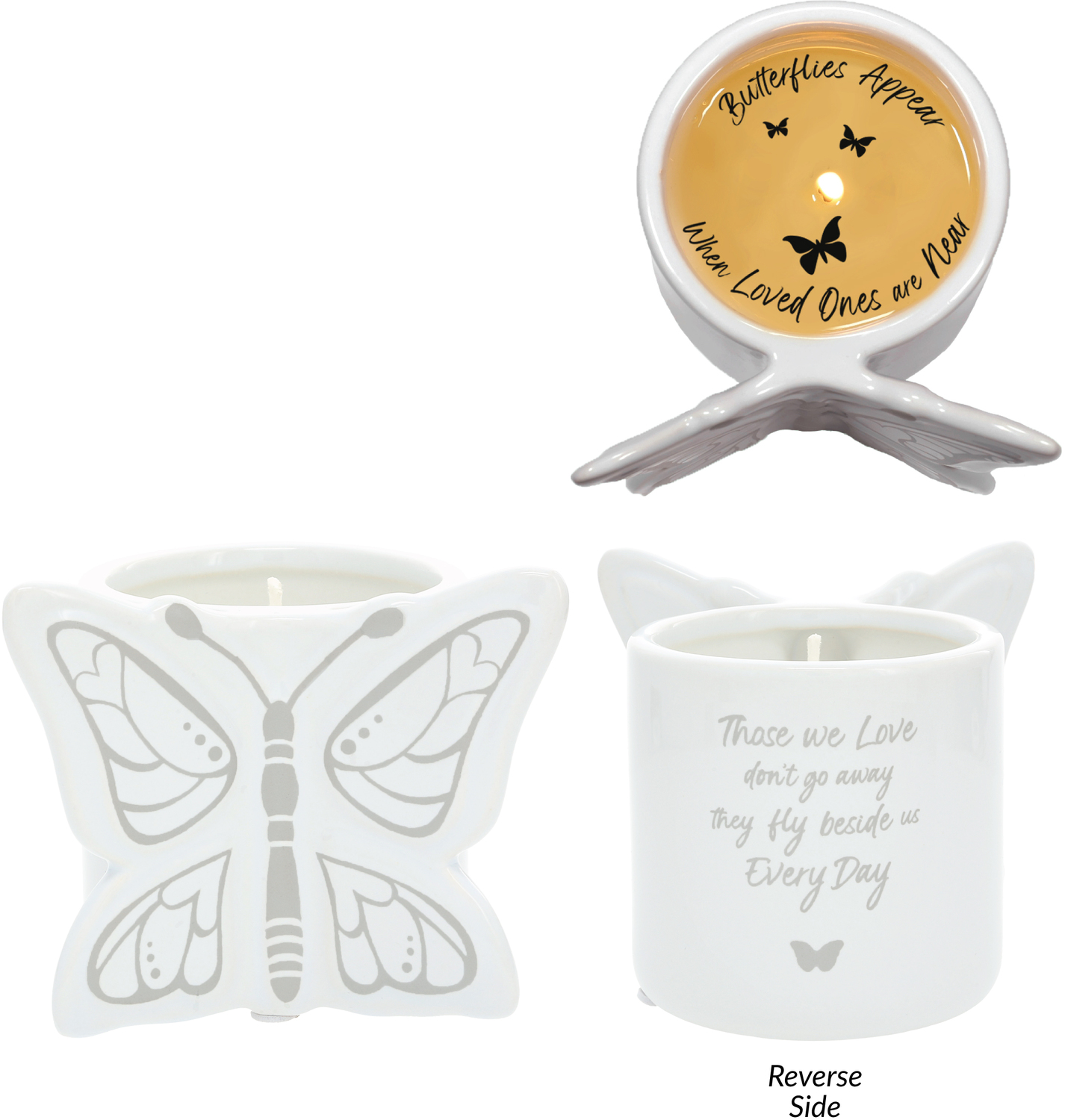 Beside Us by Forever in our Hearts - Beside Us - 8 oz 100% Soy Wax Reveal Butterfly Candle
Scent: Tranquility
