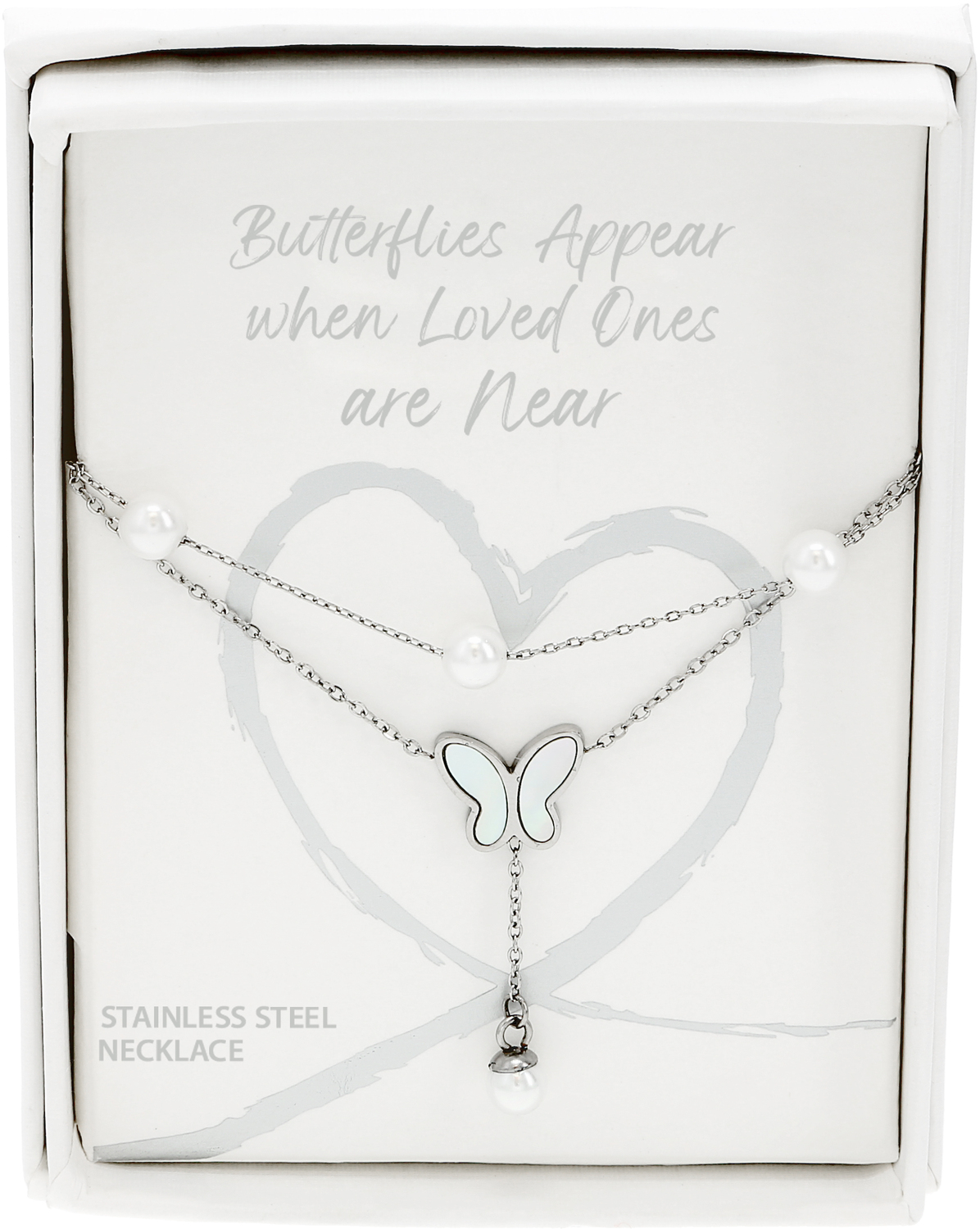 Butterflies Appear by Forever in our Hearts - Butterflies Appear - Stainless Steel Layered Necklace