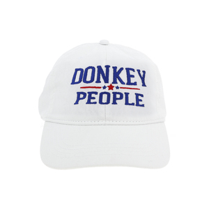 Donkey by Personalization - White Adjustable Hat