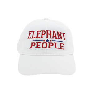 Elephant by Personalization - White Adjustable Hat