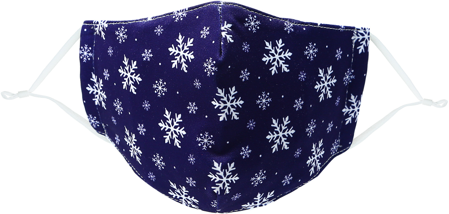Snowflakes by Pavilion Cares - Snowflakes - Kid's Reusable Fabric Mask
