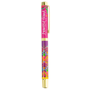 Beautiful Friend by Intrinsic - Boxed Gift Pen with Indigo (Purple) Ink