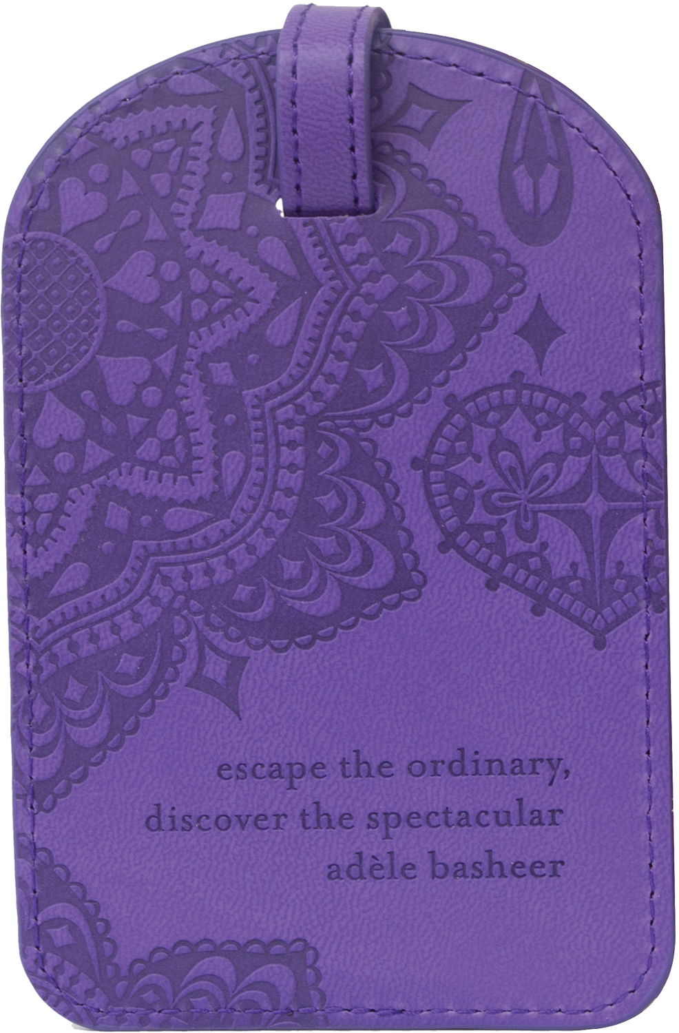 Violet by Intrinsic - Violet - Gift Boxed Vegan Leather Luggage Tag