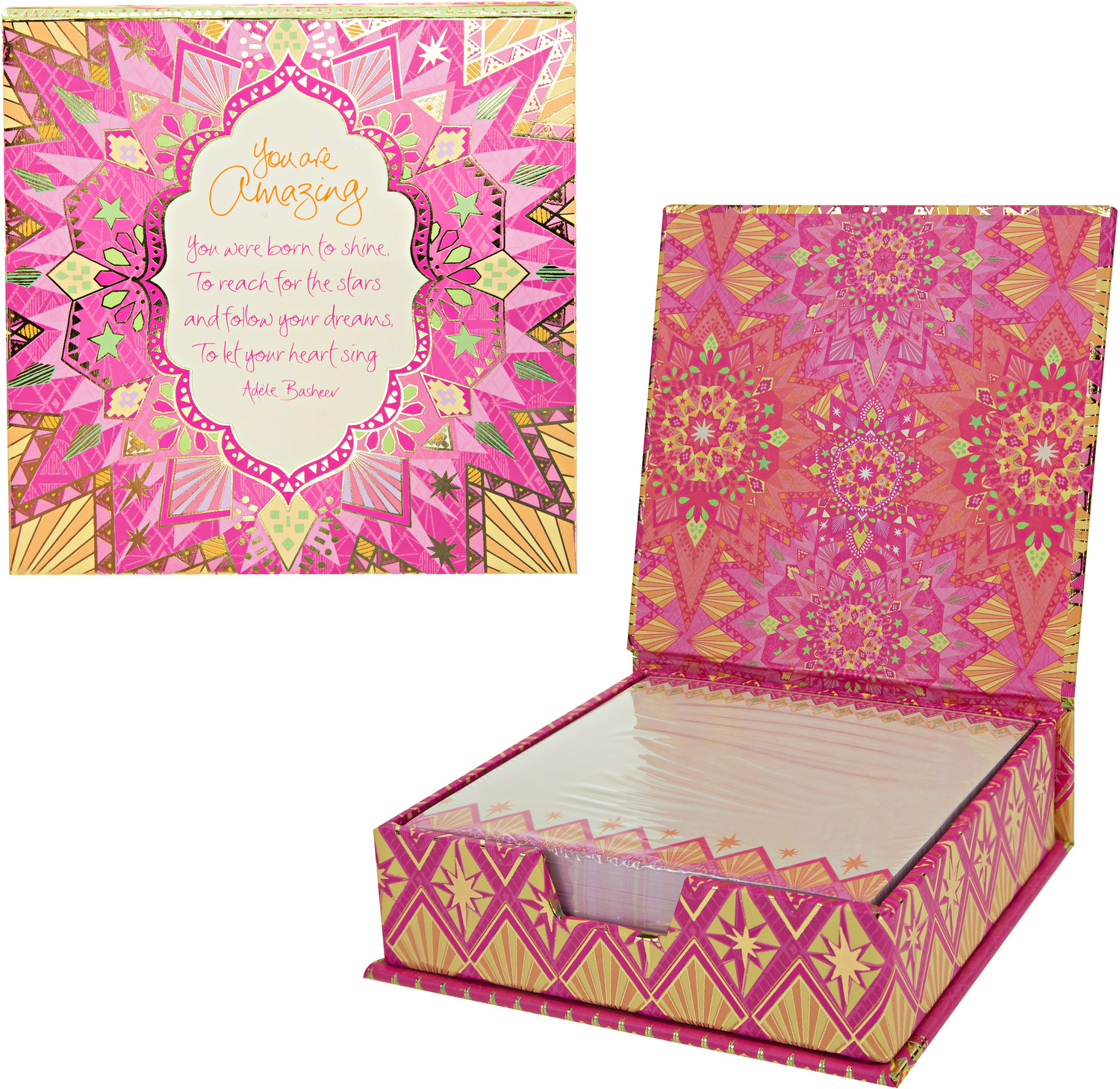 You Are Amazing by Intrinsic - You Are Amazing - 5.25" x 5.25" x 1.75" Note Box